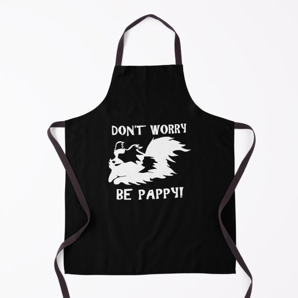 Item preview, Don't Worry, Be Pappy | Jumping Papillon Dog | NickerStickers® on Redbubble designed and sold by NickerStickers.