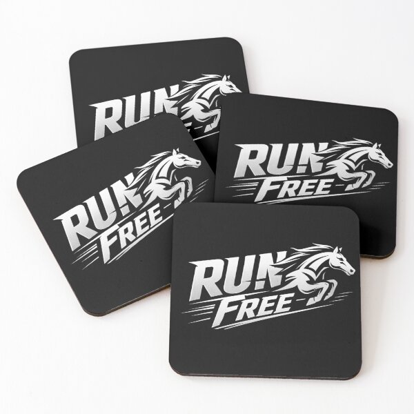 Item preview, Run Free Wild Horse Athletic Typography designed and sold by amazingcorner.