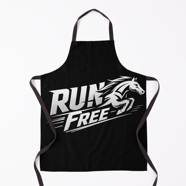 Item preview, Run Free Wild Horse Athletic Typography designed and sold by amazingcorner.