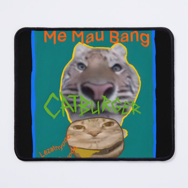 Item preview, Cursed Cat Burger Meme designed and sold by Regainbara.