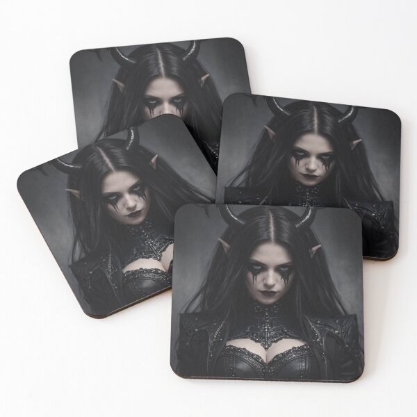 Item preview, Dark Gothic Demon Queen Portrait designed and sold by Kaleidoscope Print.