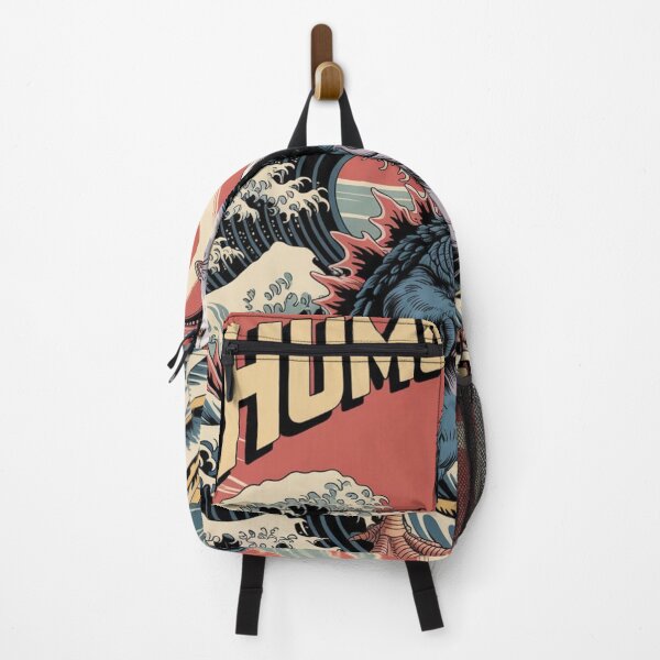 Item preview, Humor Is My Defense – Retro Kaiju Goose Wave Graphic T-Shirt Design designed and sold by NewUSShop.