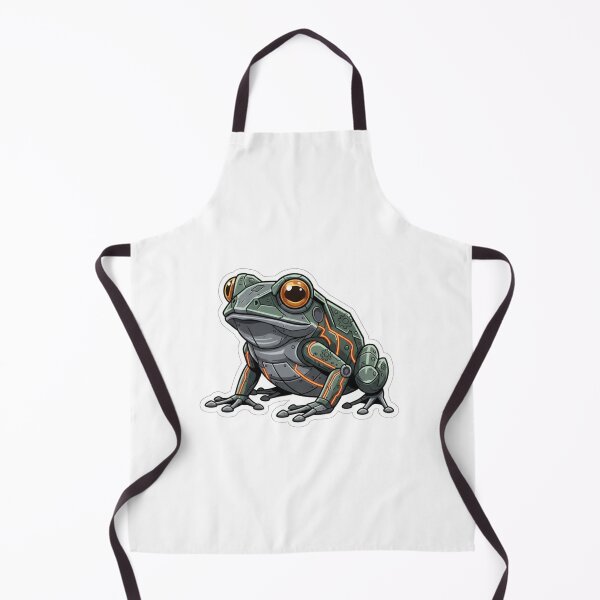 Item preview, Robotic Cyborg Frog – Cyberpunk Sticker for Technology Fans designed and sold by bsbd-action.