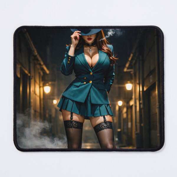 Item preview, Noir Femme Fatale in Emerald Suit designed and sold by Kaleidoscope Print.