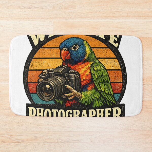 Item preview, Wildlife Photographer Lorikeet Bird Camera Photography T-Shirt, Parrot Lover Photographer Gift, Birdwatching Nature Graphic Tee designed and sold by NovaThrendLab.