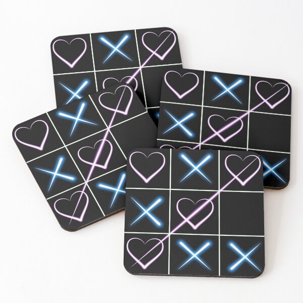 Item preview, Flirty XOXO Hearts Tic Tac Toe designed and sold by DrTol.