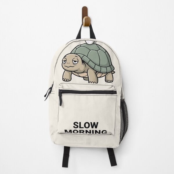 Item preview, Slow Morning Turtle Shirt – Funny Sleepy Turtle Coffee Meme T-Shirt designed and sold by ZyxDes.