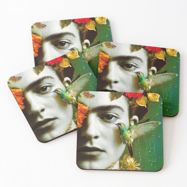 Item preview, Frida Kahlo Portrait Hummingbird designed and sold by FridaArtGallery.