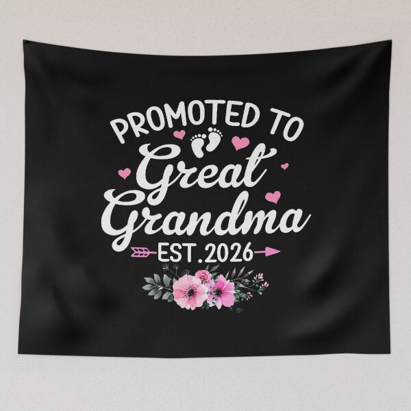 Item preview, Promoted To Great Grandma 2026 First Time New Grandma Floral designed and sold by Dear-Blue.