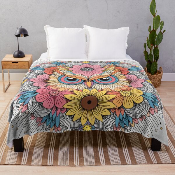 Item preview, Floral Mandala Art owl – Intricate Flower Mandala Design designed and sold by Anime9122.