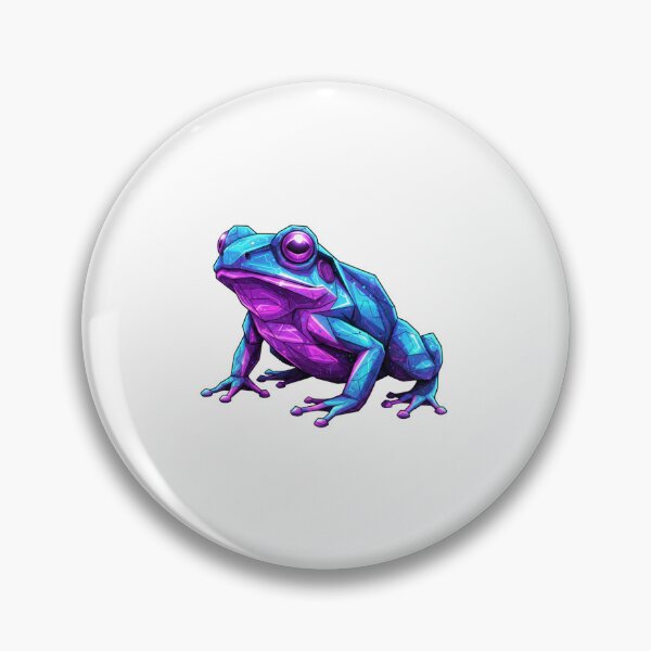 Item preview, Geometric Neon Frog – Futuristic Sticker for Modern Design Lovers designed and sold by bsbd-action.