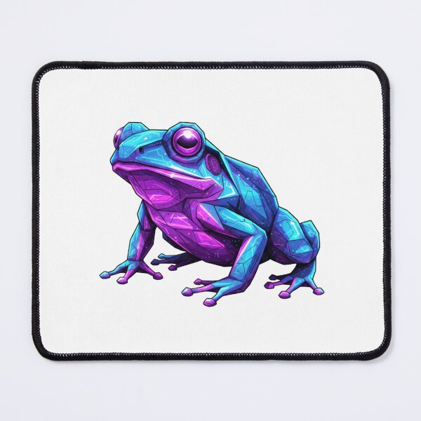 Item preview, Geometric Neon Frog – Futuristic Sticker for Modern Design Lovers designed and sold by bsbd-action.