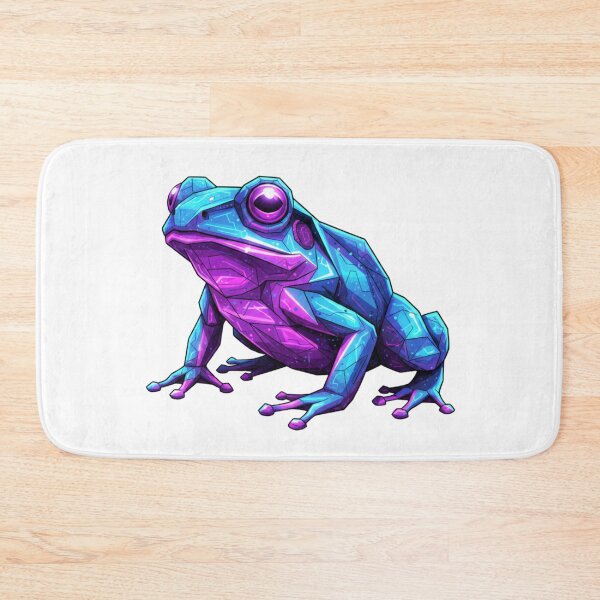 Item preview, Geometric Neon Frog – Futuristic Sticker for Modern Design Lovers designed and sold by bsbd-action.