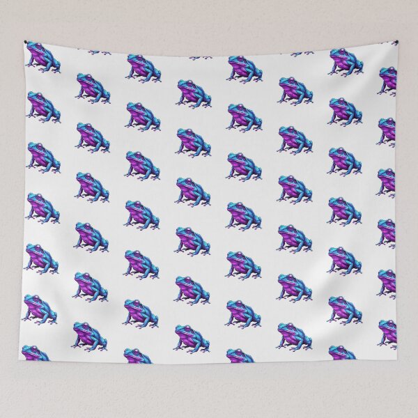 Item preview, Geometric Neon Frog – Futuristic Sticker for Modern Design Lovers designed and sold by bsbd-action.