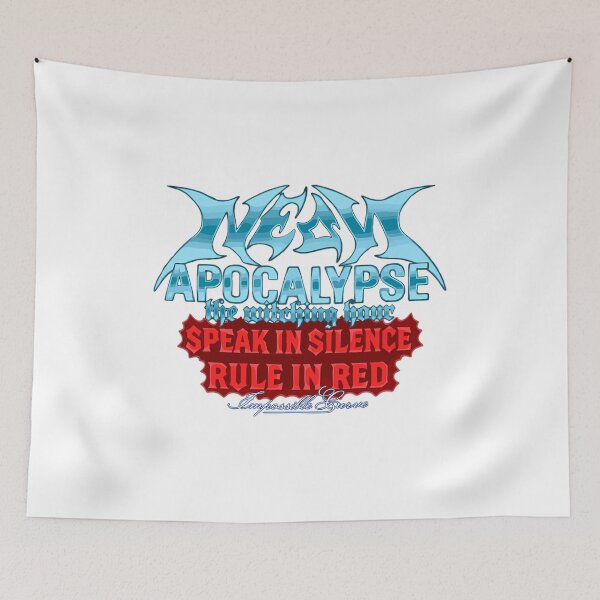 Item preview, Mean Apocalypse Typography Art – Speak in Silence Rule in Red Quote designed and sold by HulTheCreate.
