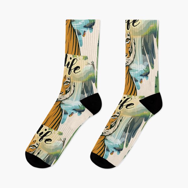 Item preview, Majestic Tiger Portrait: Jungle Oasis Watercolor Wildlife Art designed and sold by PriyaMagic.