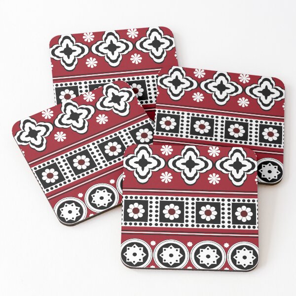 Item preview, Sindhi Ajrak Pattern Design | Traditional Block Print Aesthetic Gift for South Asian Textile & Folk Art Lovers designed and sold by The Queer Designer.