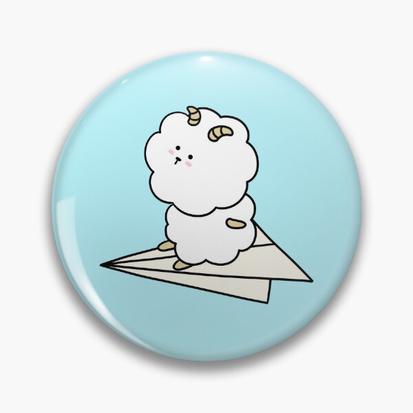 Item preview, Cute Sheep Flying on Paper Plane designed and sold by ubborn.