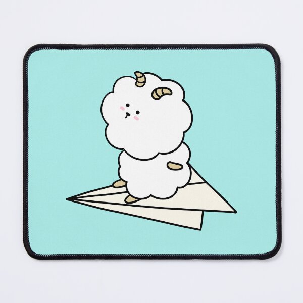 Item preview, Cute Sheep Flying on Paper Plane designed and sold by ubborn.
