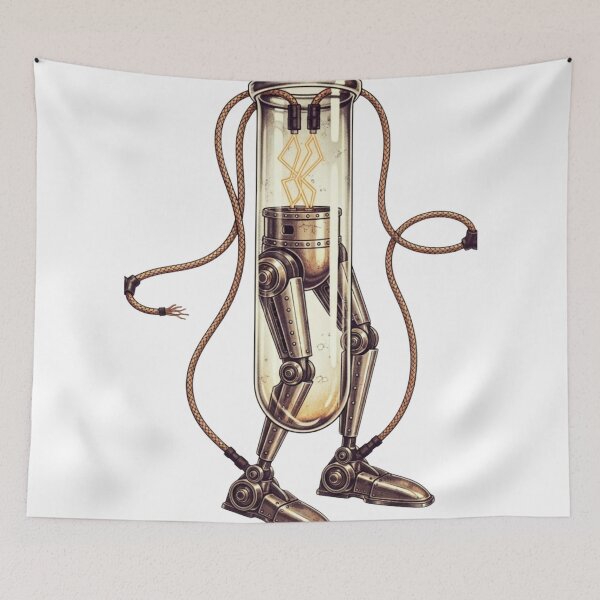 Item preview, Steampunk Robot Tube Retro Futurism Graphic designed and sold by Dzblack.