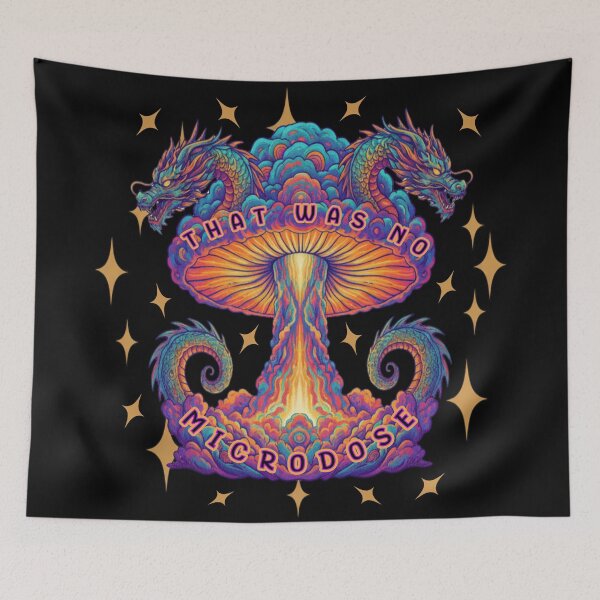 Item preview, Psychedelic Mushroom - That Was No Microdose designed and sold by Shy Fractal Designs.