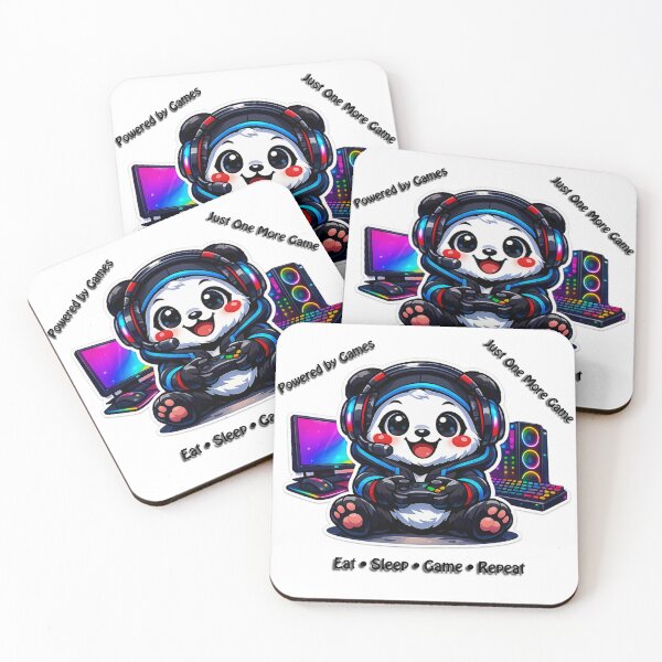 Item preview, Cute Gamer Panda – Funny Gaming Panda | Eat Sleep Game Repeat designed and sold by WittyWear Designs.