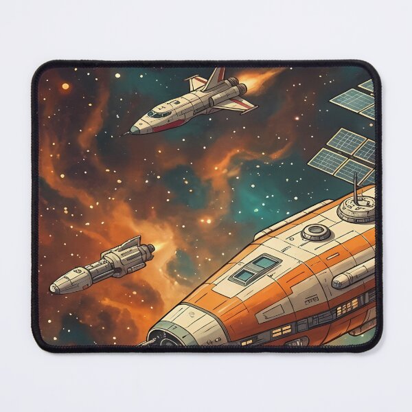 Item preview, Spacecraft Fleet in Nebula designed and sold by ForThe2F0X1Folks.
