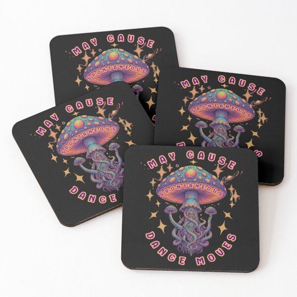 Item preview, Psychedelic Mushroom - May Cause Spontaneous Dance Moves designed and sold by Shy Fractal Designs.
