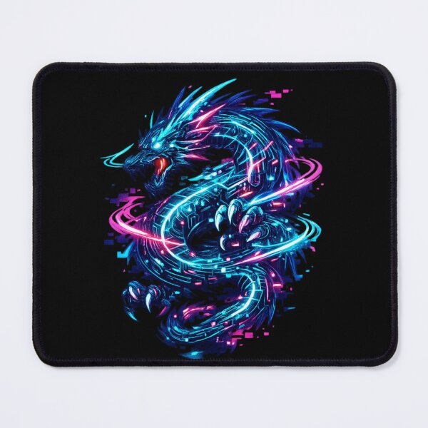 Item preview, Cyberpunk Neon Dragon – Futuristic Circuit Dragon Glitch Streetwear Graphic designed and sold by JonelCrafts.