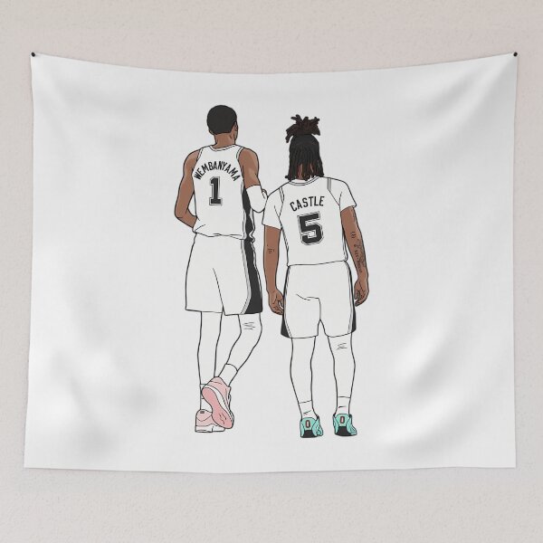 Item preview, Victor Wembanyama And Stephon Castle designed and sold by ErmaHuey1.