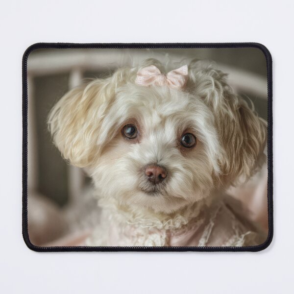 Item preview, Maltese in Pink Dress designed and sold by Elisabeth Lucas.