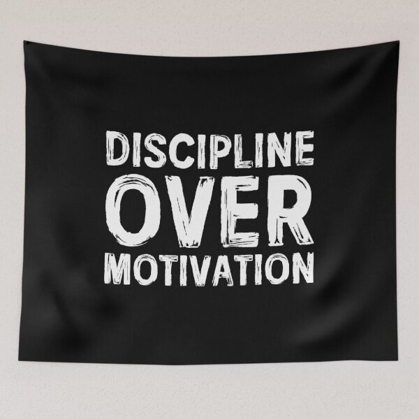 Item preview, Discipline Over Motivation - Workout Fitness Motivational designed and sold by manueldila.