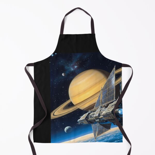 Item preview, Spaceship near Saturn and Earth designed and sold by ForThe2F0X1Folks.