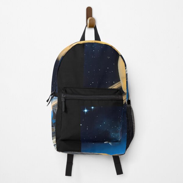 Item preview, Spaceship near Saturn and Earth designed and sold by ForThe2F0X1Folks.