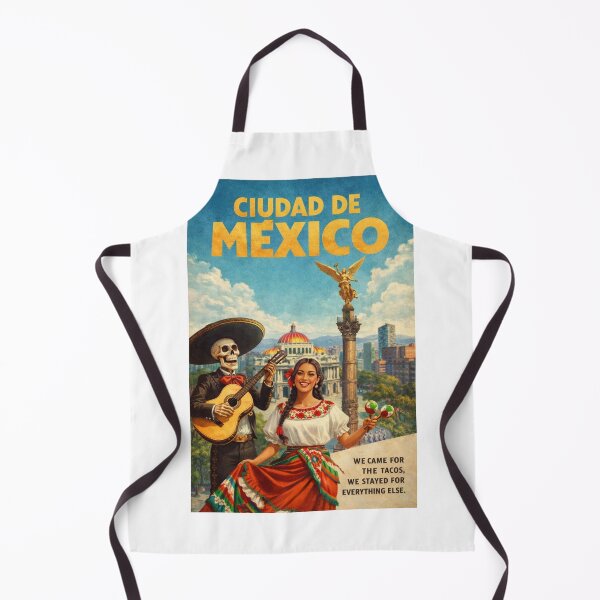 Item preview, Ciudad de Mexico Angel of Independence Mariachi Folklorico Vintage Travel  designed and sold by Aryabek.