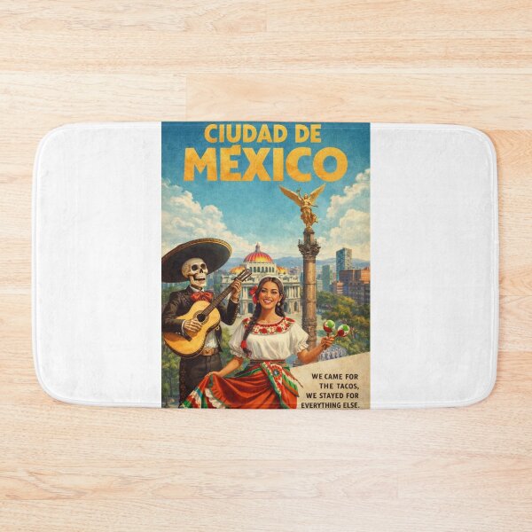 Item preview, Ciudad de Mexico Angel of Independence Mariachi Folklorico Vintage Travel  designed and sold by Aryabek.
