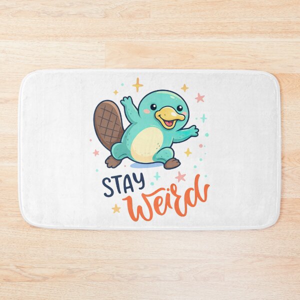 Item preview, Stay Weird, Cute Cartoon Duck Bill And Beaver Tail designed and sold by graphic-genie.