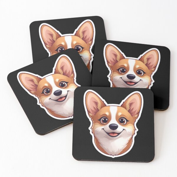 Item preview, I Love My Corgi - Funny Cartoon Puppy Illustration for Dog Lovers designed and sold by shlepyart.