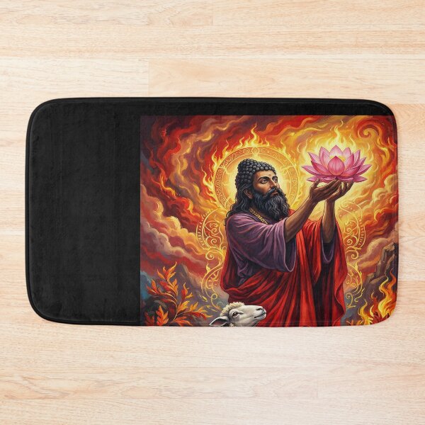 Item preview, Spiritual Figure with Lotus and Sheep designed and sold by ForThe2F0X1Folks.