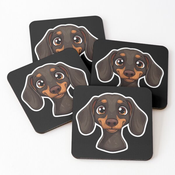 Item preview, Dachchund Funny Cartoon Puppy Illustration for Dog Lovers designed and sold by shlepyart.