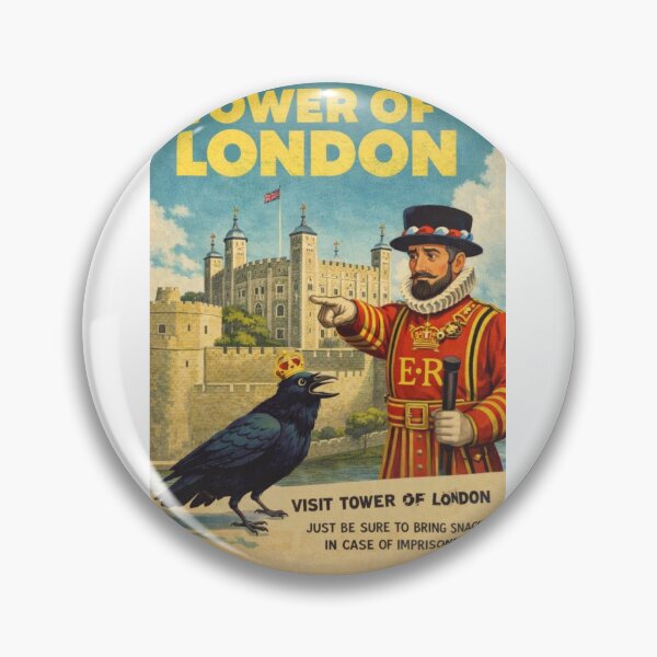 Item preview, Tower of London London England White Tower Ravens Yeoman Warders and Thames River Fortress designed and sold by Aryabek.