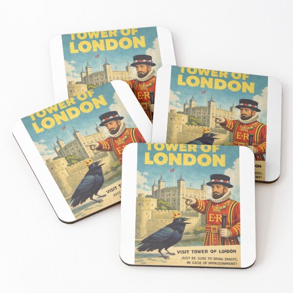 Item preview, Tower of London London England White Tower Ravens Yeoman Warders and Thames River Fortress designed and sold by Aryabek.