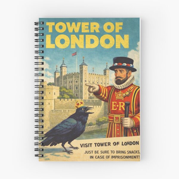 Item preview, Tower of London London England White Tower Ravens Yeoman Warders and Thames River Fortress designed and sold by Aryabek.