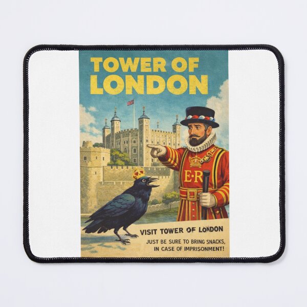 Item preview, Tower of London London England White Tower Ravens Yeoman Warders and Thames River Fortress designed and sold by Aryabek.
