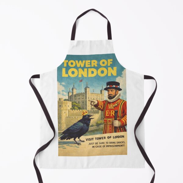 Item preview, Tower of London London England White Tower Ravens Yeoman Warders and Thames River Fortress designed and sold by Aryabek.