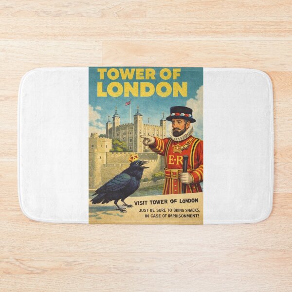 Item preview, Tower of London London England White Tower Ravens Yeoman Warders and Thames River Fortress designed and sold by Aryabek.