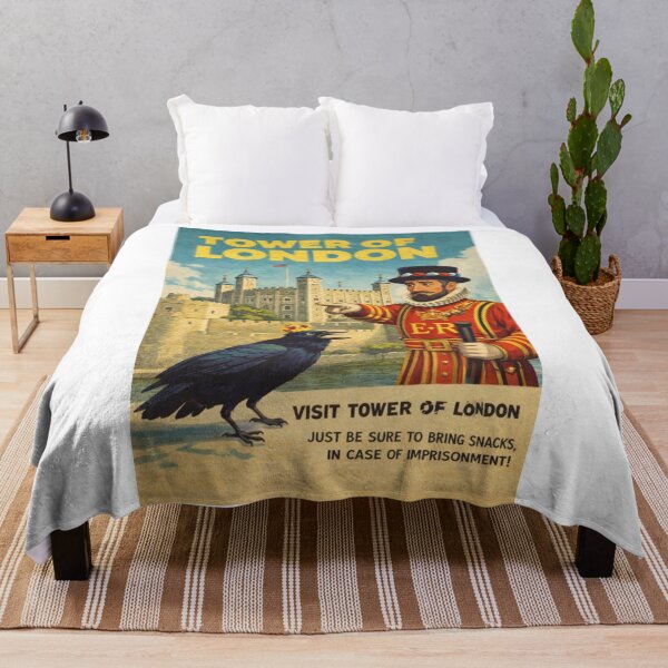 Item preview, Tower of London London England White Tower Ravens Yeoman Warders and Thames River Fortress designed and sold by Aryabek.