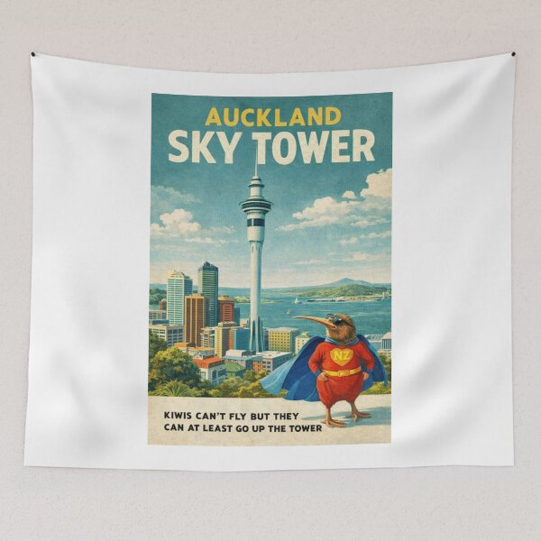 Item preview, Auckland Sky Tower Auckland New Zealand Waitematā Harbour Skyline and Downtown Auckland Waterfront designed and sold by Aryabek.