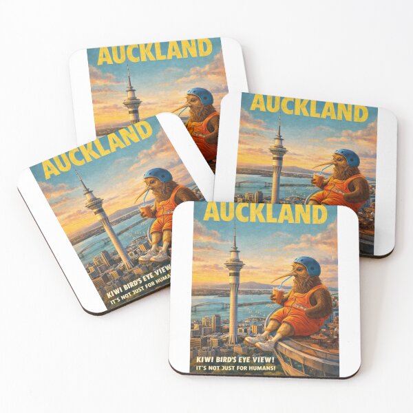Item preview, Auckland Sky Tower Auckland New Zealand Waitematā Harbour Rangitoto Island Skyline Sunset designed and sold by Aryabek.