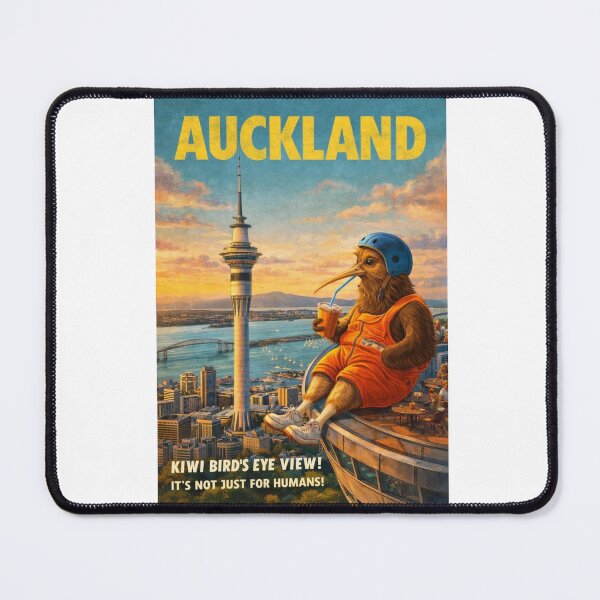 Item preview, Auckland Sky Tower Auckland New Zealand Waitematā Harbour Rangitoto Island Skyline Sunset designed and sold by Aryabek.